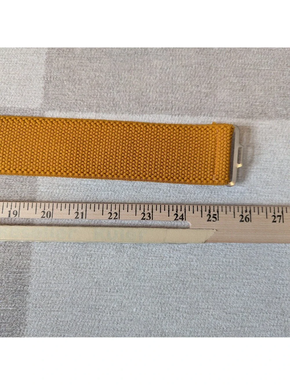 Vintage 80s ochre stretch waist belt